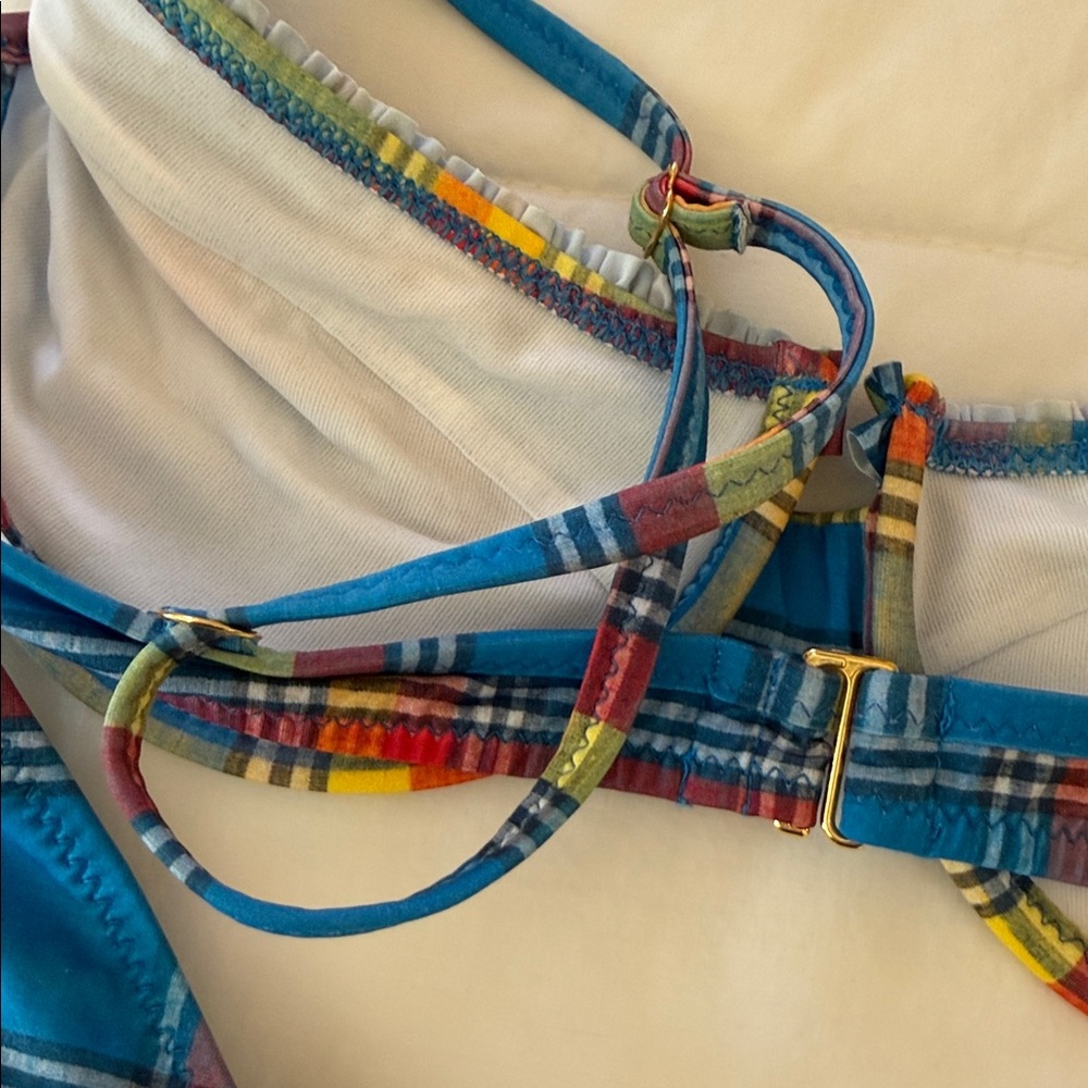 Heavy Manners ‘Toulouse’ madras bikini set in size XS/Small - Picture 9 of 11